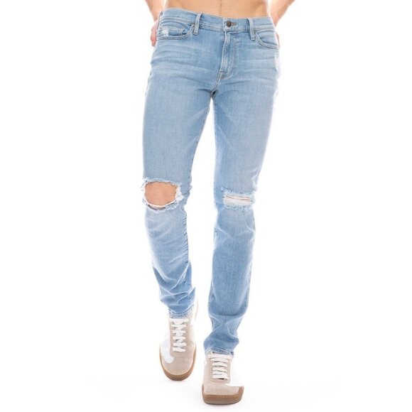 Frame L'Homme Dylan Skinny Jeans Men's Size 34 in Light Wash Dylan - Picture 1 of 10